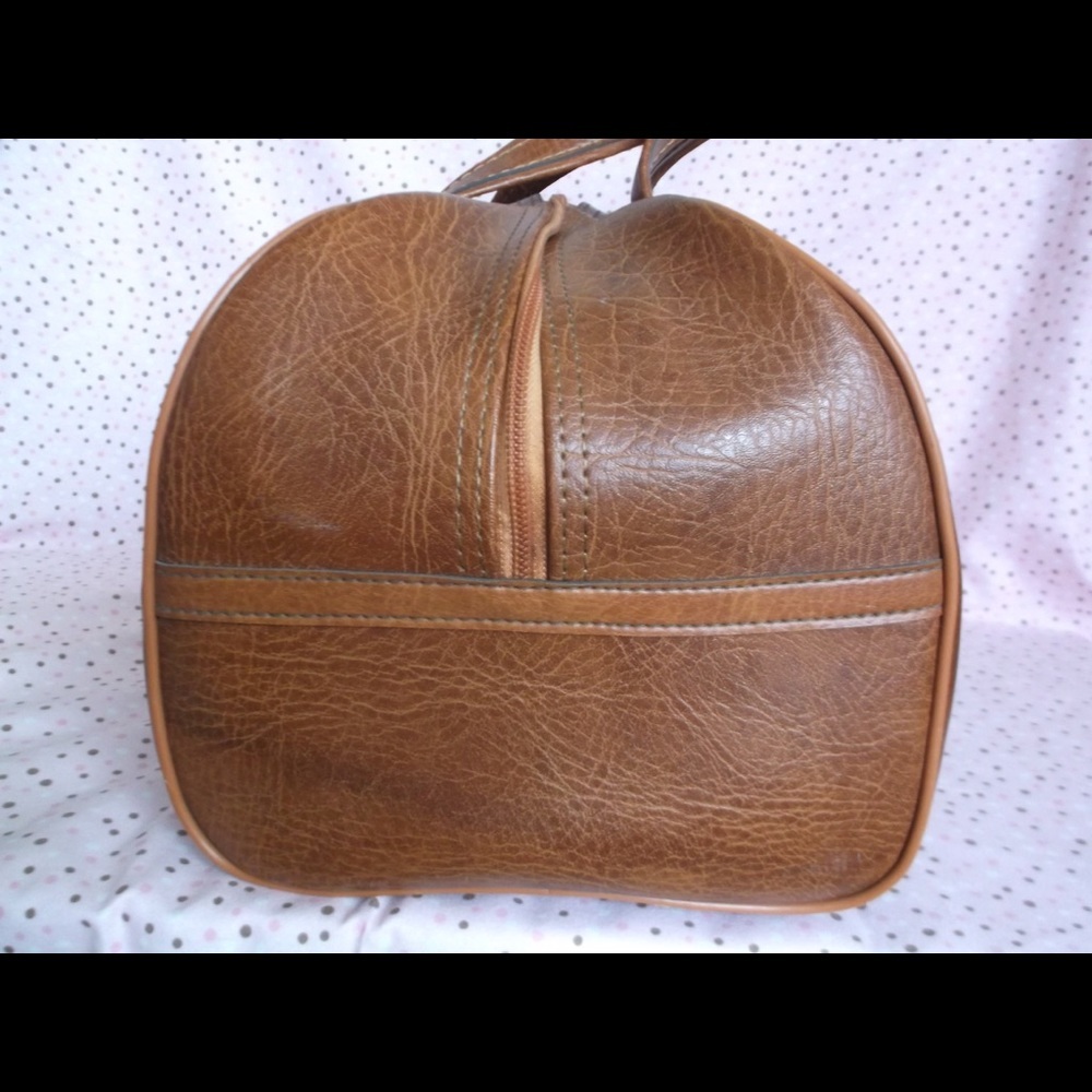 Vintage Leather Eddie Bauer travel bag RARE - Picture 4 of 8